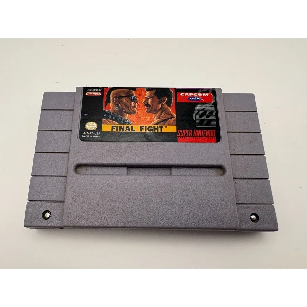 Final Fight (Super Nintendo, 1991 SNES, Capcom) Authentic - Tested & Working!